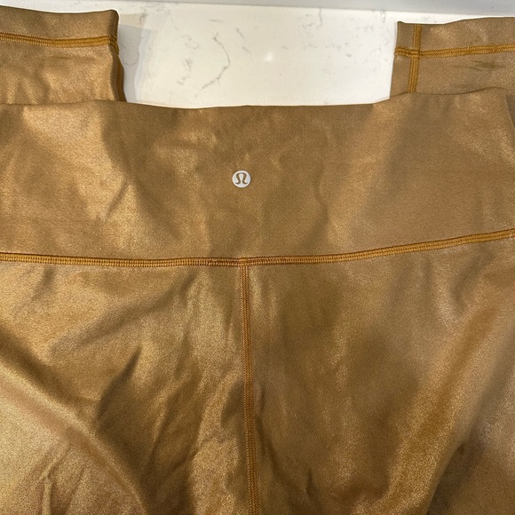 Bronze Lululemon Leggings size 14. - Picture 4 of 8